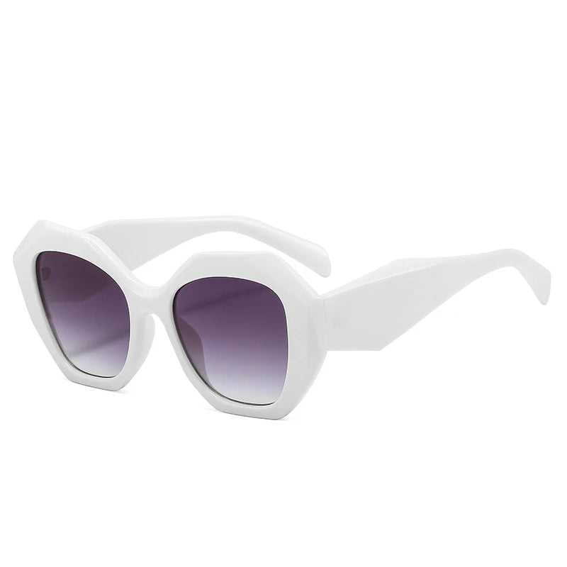 Retro Oversized Irregular Polygon Women's Sunglasses