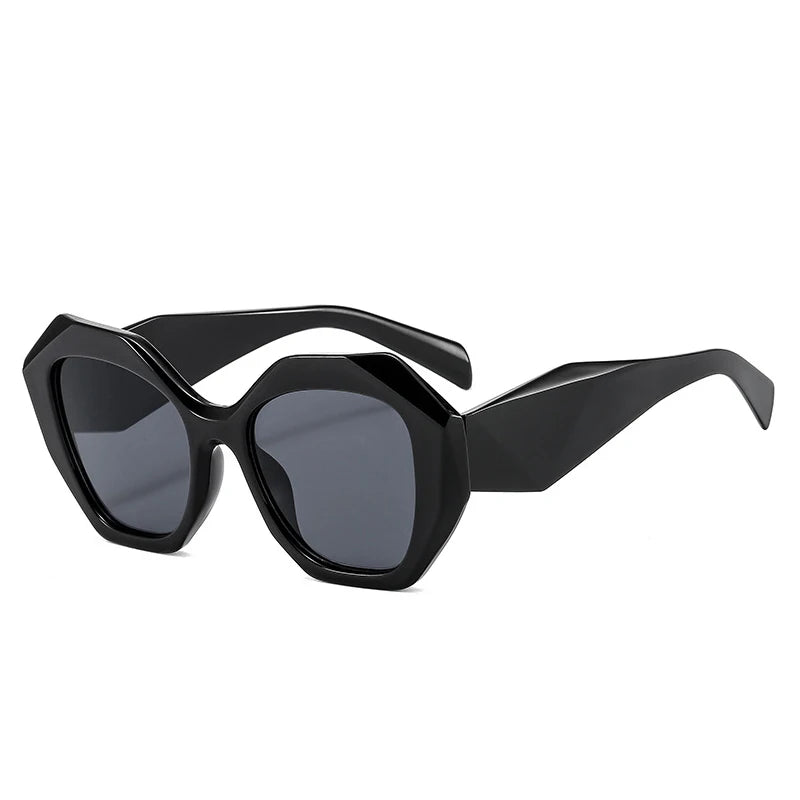 Retro Oversized Irregular Polygon Women's Sunglasses
