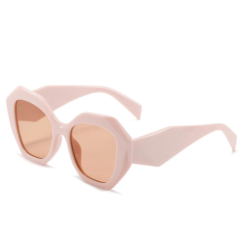 Retro Oversized Irregular Polygon Women's Sunglasses