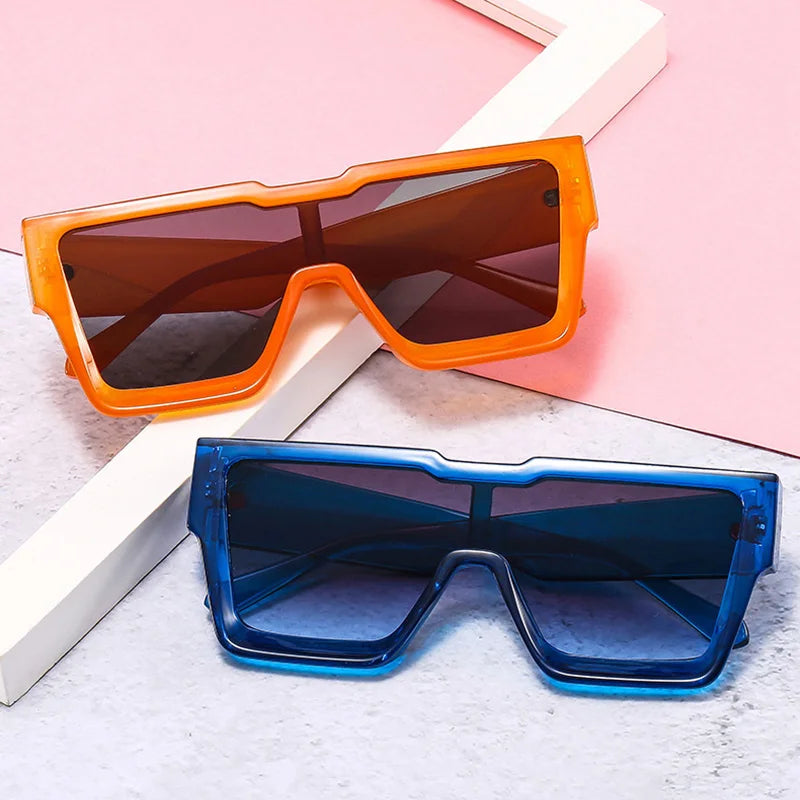 Oversize Retro UV400 – Fashion Square Frame