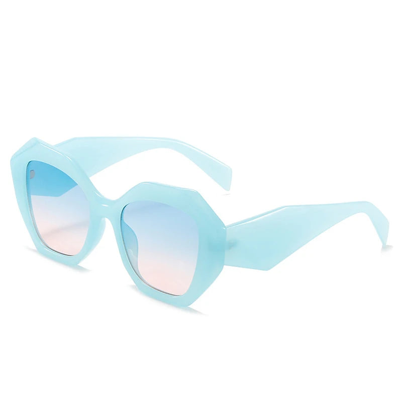 Retro Oversized Irregular Polygon Women's Sunglasses