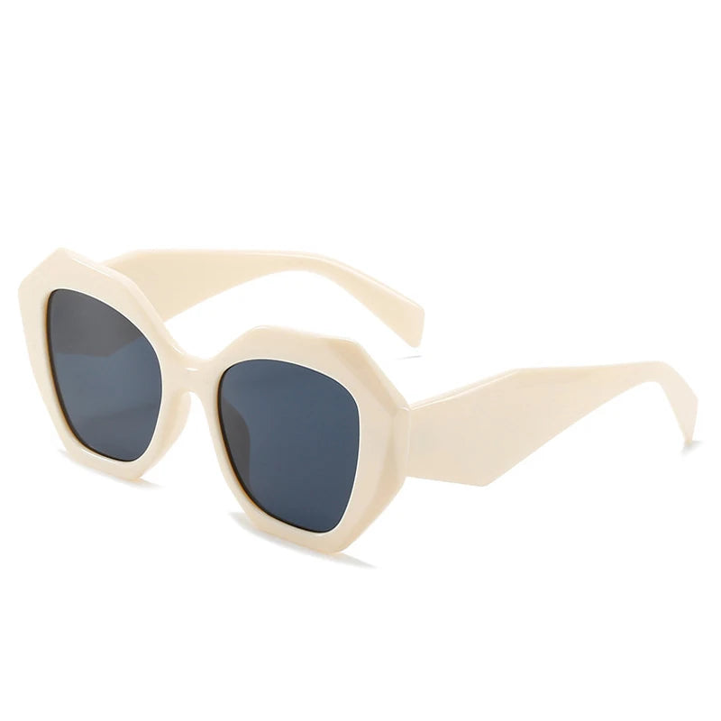 Retro Oversized Irregular Polygon Women's Sunglasses