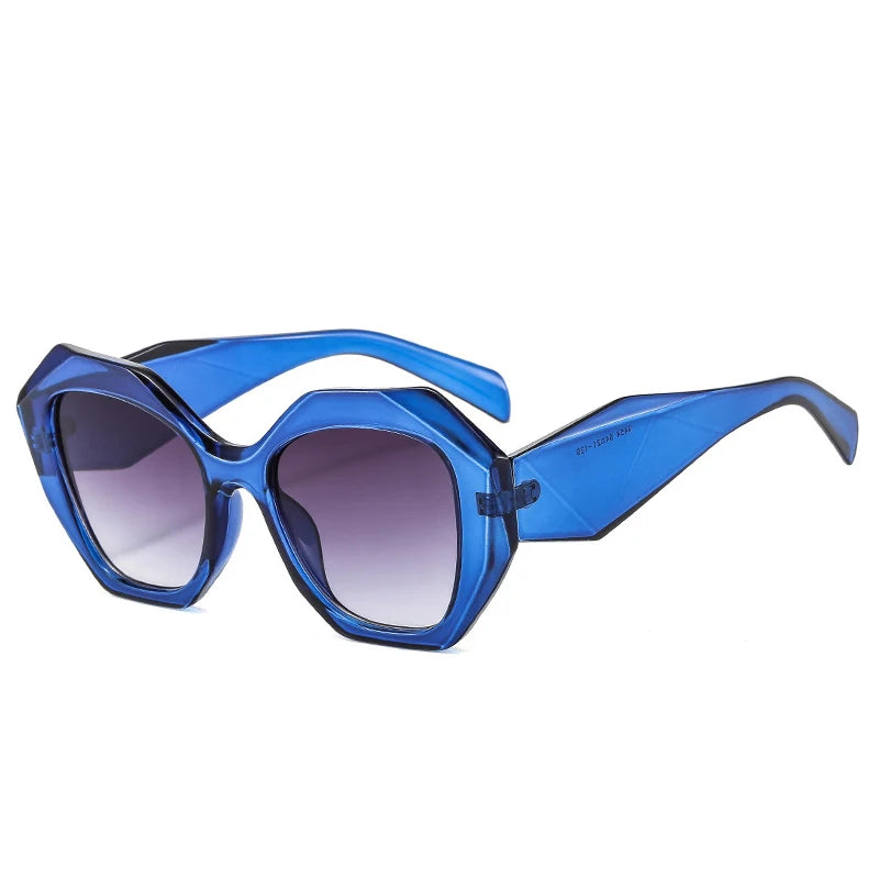 Retro Oversized Irregular Polygon Women's Sunglasses