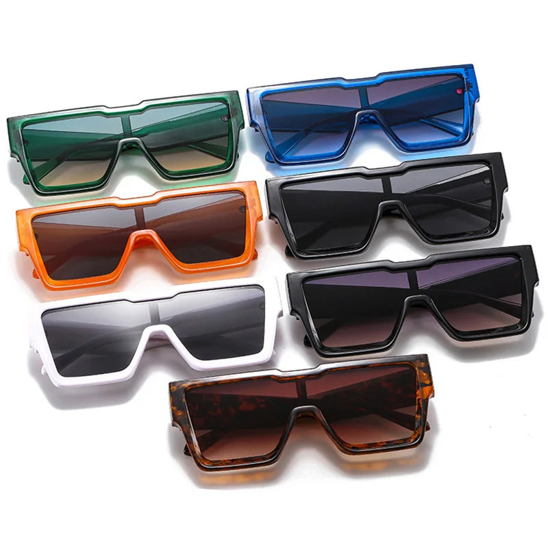 Oversize Retro UV400 – Fashion Square Frame