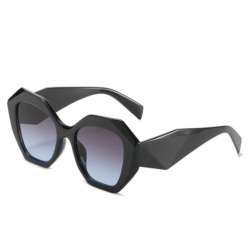 Retro Oversized Irregular Polygon Women's Sunglasses