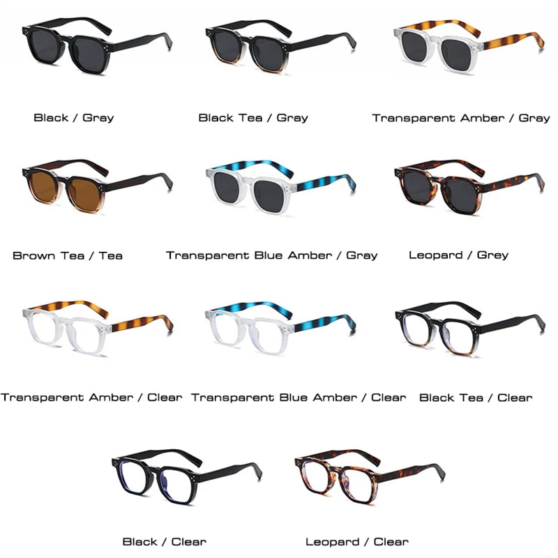 Vintage Square UV400 – Trendy Design