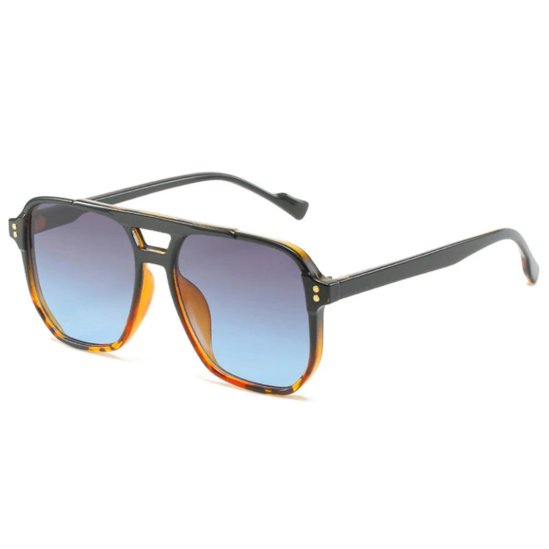 Unisex Double Bridge – Retro Design & Gradient Lenses