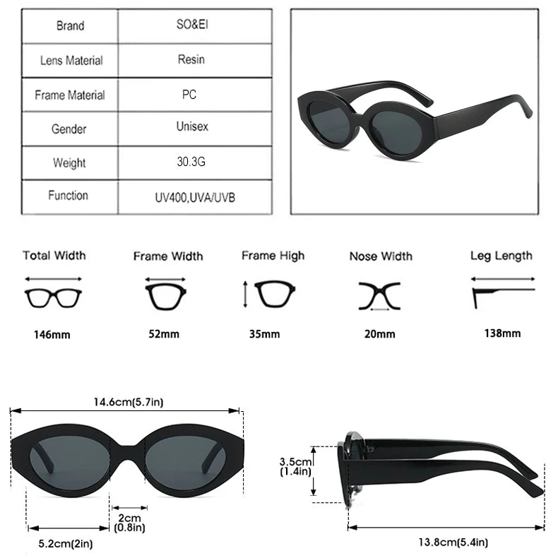 Fashion Oval Women's Sunglasses