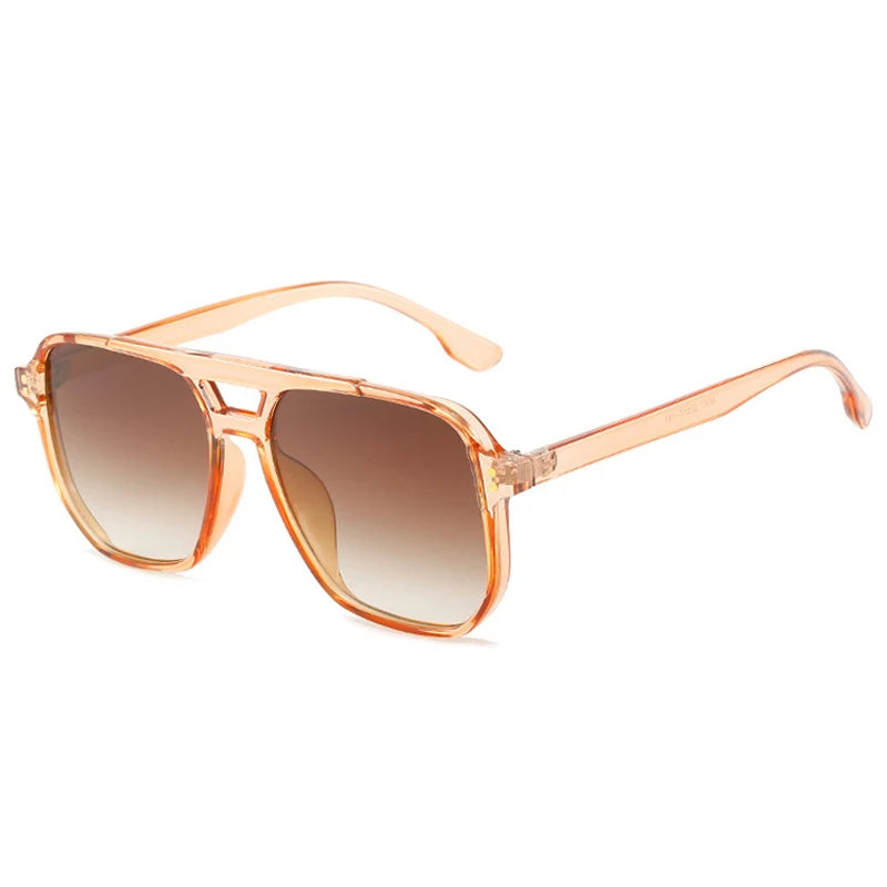 Unisex Double Bridge – Retro Design & Gradient Lenses