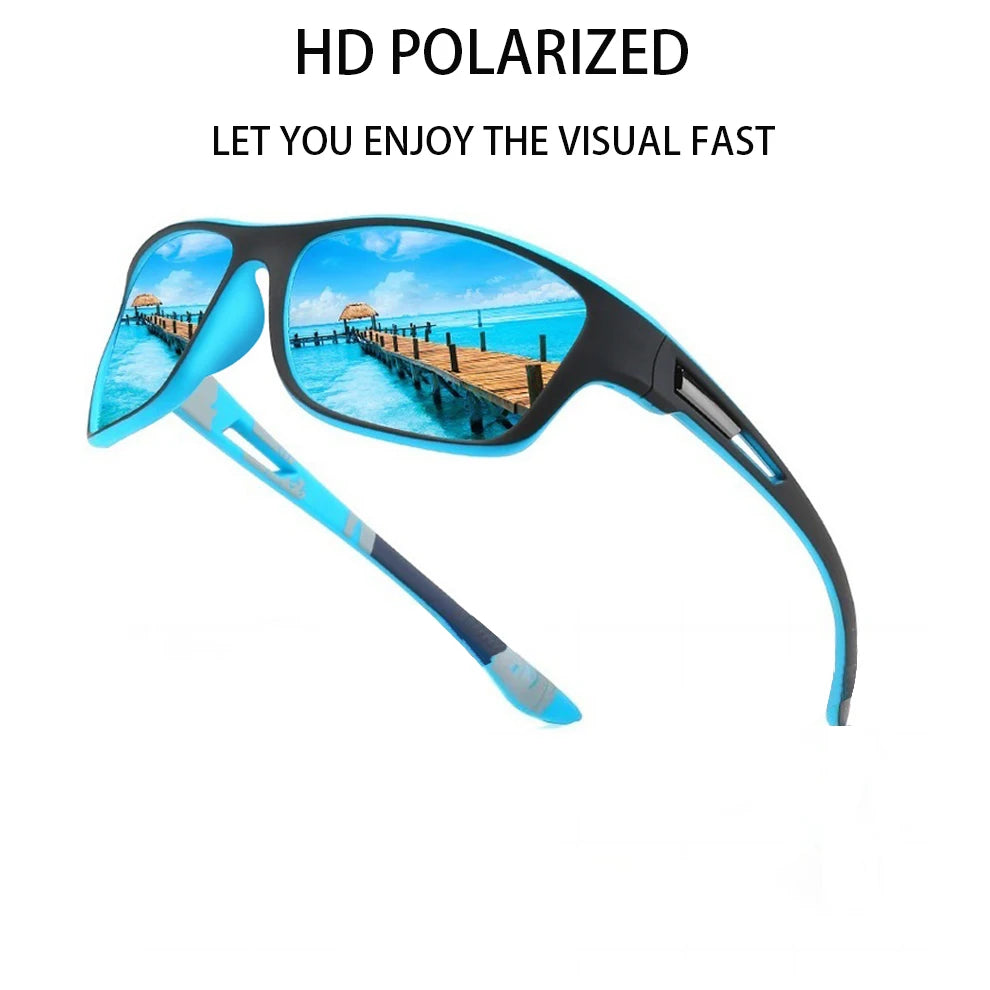Men's Polarized Fishing Sunglasses for Men and Women, Cycling, Driving, Hiking, Anti-glare UV400 Eyewear with TAC Lens, 1 pc