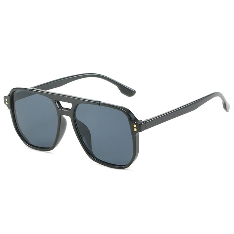 Unisex Double Bridge – Retro Design & Gradient Lenses