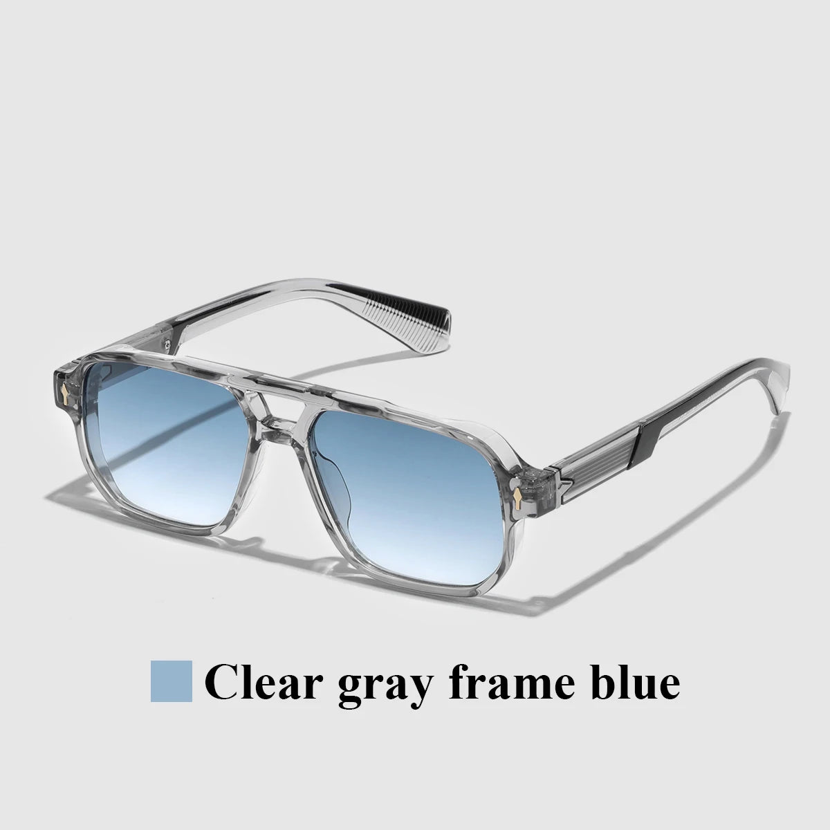 Retro 2026 Transparent Frame Luxury Sunglasses for Men and Women