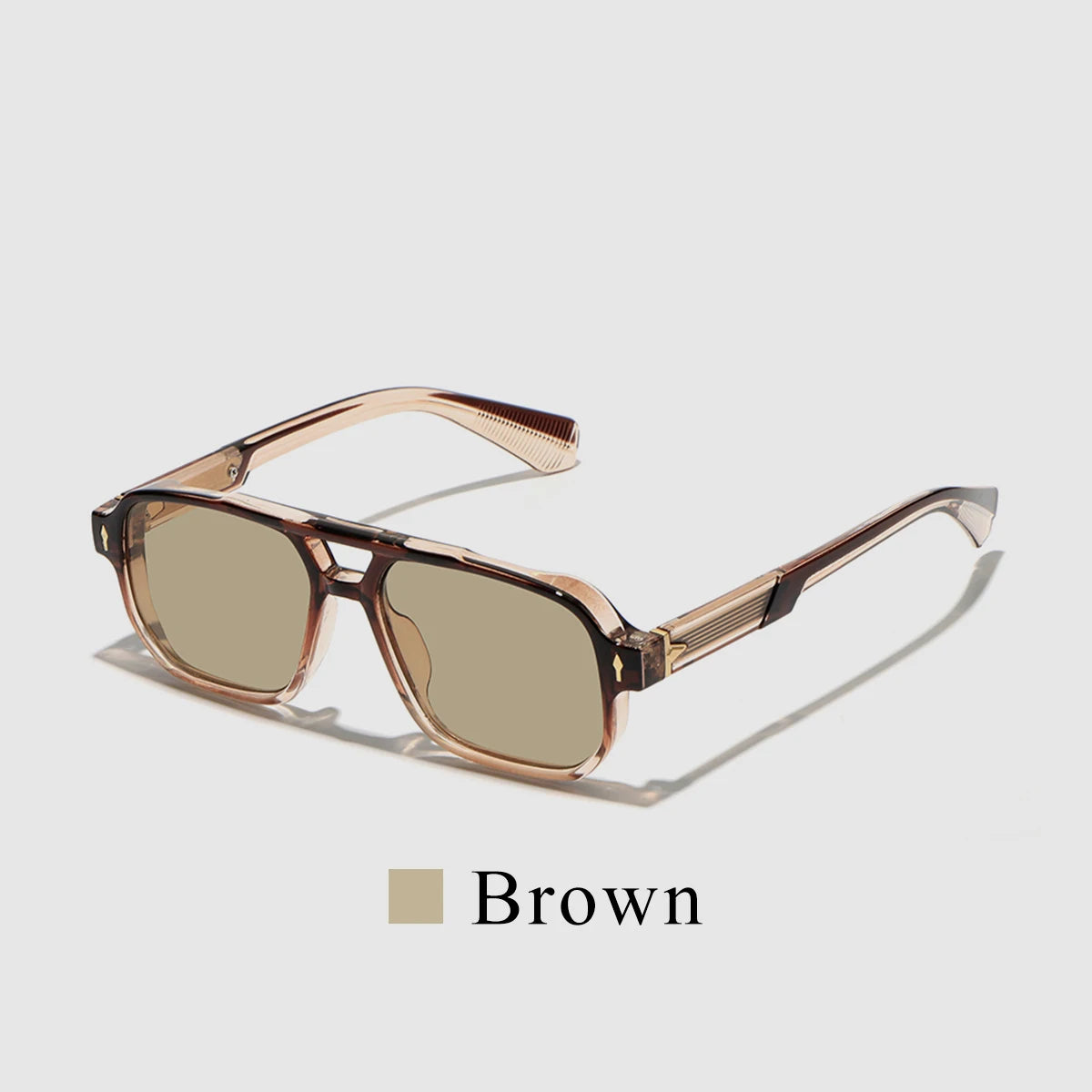 Retro 2026 Transparent Frame Luxury Sunglasses for Men and Women